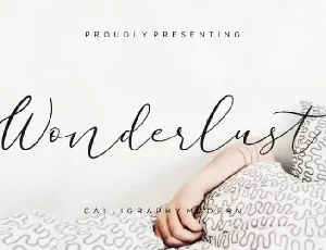 Wonderlust Calligraphy font