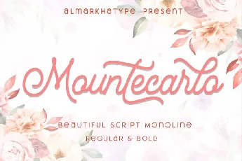 Mountecarlo Monoline Script font