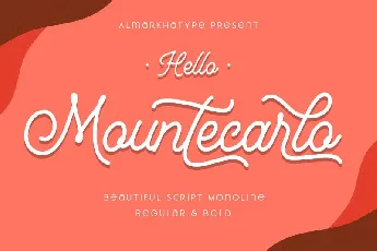 Mountecarlo Monoline Script font