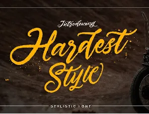 Hardest Stylistic font