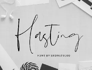 Hasting Script font