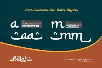 Billah – Arabic Style font