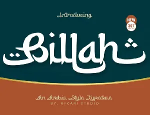 Billah – Arabic Style font