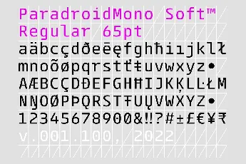 ParadroidMono Soft font