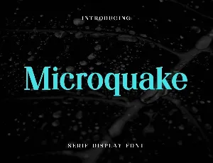 Microquake font