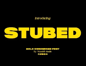 WS Stubed font