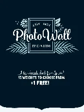 Photowall Family font