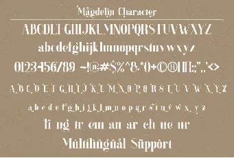 Magdelin font