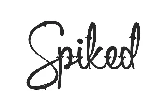 Spiked Demo font