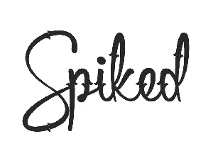 Spiked Demo font