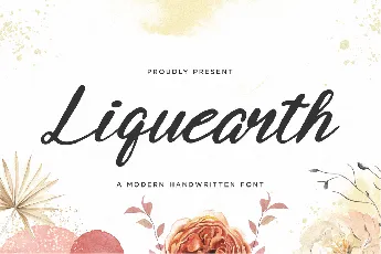 Liquearth font