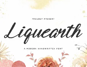 Liquearth font