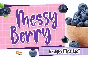 Messy Berry font