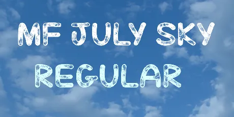 Mf July Sky font