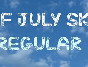 Mf July Sky font