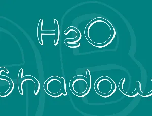 H2O Shadow font