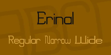 Erinal font