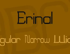 Erinal font