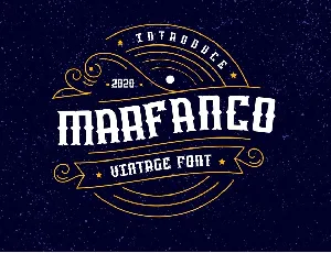 Marfanco font