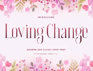 Loving Change font