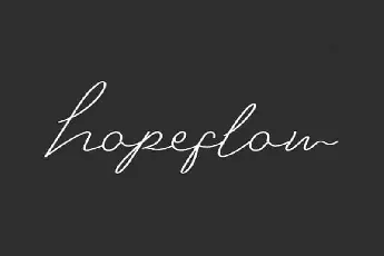 Hopeflow Handwritten font