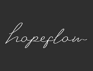 Hopeflow Handwritten font