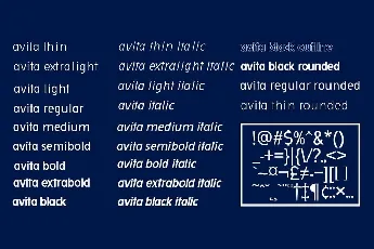 Avita font