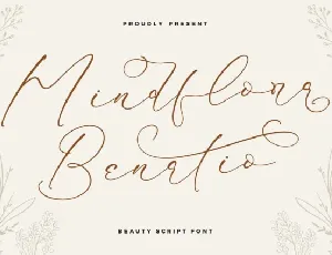 Mindflora Benatio font