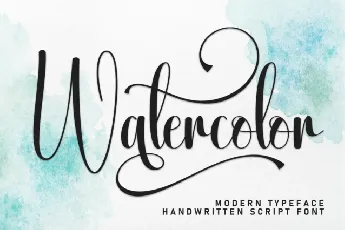 Watercolor Calligraphy font