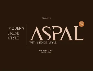 Aspal font