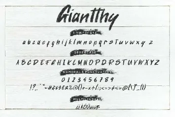 Giantthy font