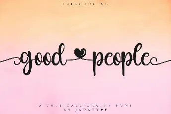 Good People font