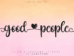 Good People font