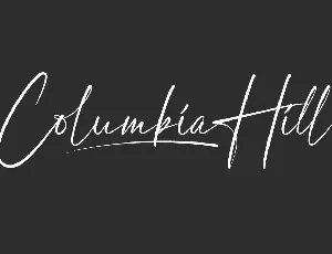 Columbia Hill Demo font