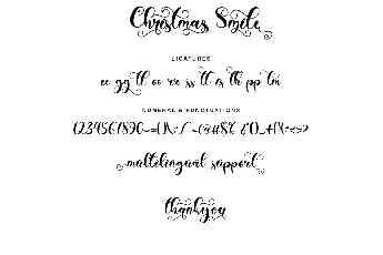 Christmas Smile font