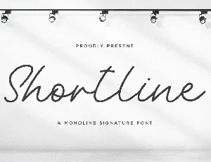 Shortline font