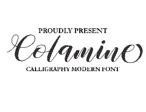 Colamine font