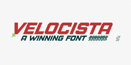 VELOCISTA font