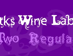 Vtks Wine Label font