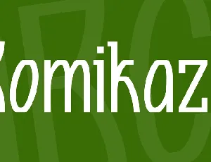 Komikaze font