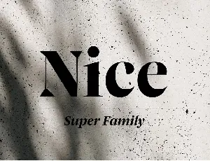 Nice Family font