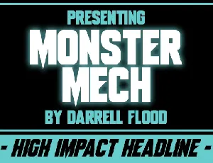 Monster Mech Display font