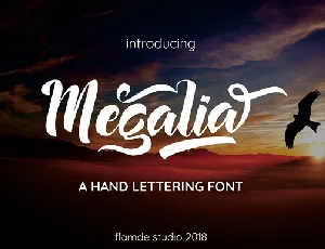 Megalia Script font