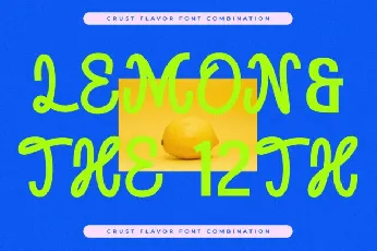 Crust Flavor font