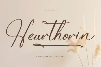 Hearthorin – Modern Handwriting font