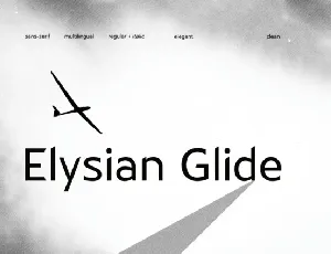Elysian Glide font