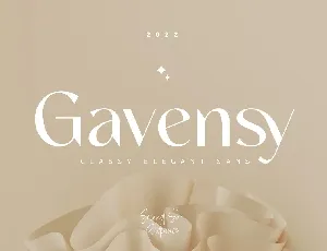 Gavensy font