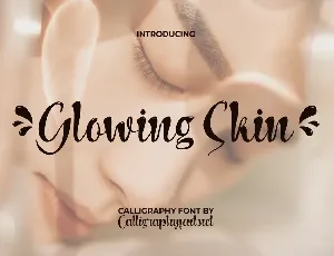 Glowing Skin Demo font