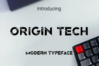 Origin Tech Demo font