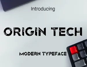 Origin Tech Demo font